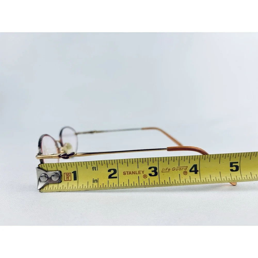 Saks Fifth Avenue‎ Womens Oval Eyeglass Frames  S5A 140T 7FX 130 49 18